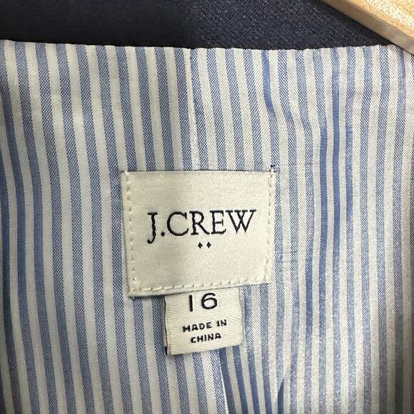 J. CREW Factory Original Schoolboy Blazer Navy Blue Sz 16 $228 {E12} - Picture 6 of 8